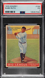 1933 R319 Goudey #144 Babe Ruth PSA POOR 1