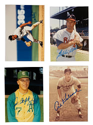 Signed George Brace Photograph Collection (233) Including Kaline, Mathews, Hunter, and Cepeda