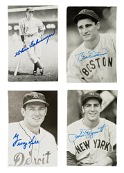 1930s to 1970s Signed Photograph Collection (159) Including Doerr, Gehringer, and Vander Meer