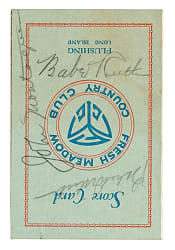 Lot # 2007: 1937 Babe Ruth and Babe Didrikson Signed Golf Scorecard - JSA