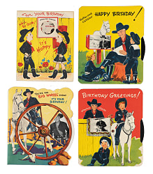 1950 "Hopalong Cassidy" Birthday and Greeting Card Collection (31)