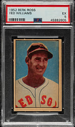 1952 Berk Ross Ted Williams PSA EX 5