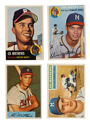 1953 to 1968 Topps and Bowman Eddie Mathews Collection (54)