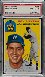 1954 Topps #245 Roy Sievers PSA NM-MT 8