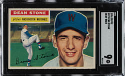 1956 Topps #87 Dean Stone Gray Back SGC MINT 9 - 1 of 2 - Highest Graded!