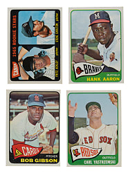 1965 Topps Near-Complete Set (567/598) Including Aaron, Banks, and Carlton Rookie