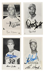 Signed 1967 to 1988 St. Louis Cardinals Team-Issued Postcards/Photocards Collection (276) Including Carlton, Allen, Brock, and Gibson