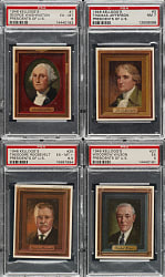 1946 Kellogg's "Presidents of the U.S." PSA- and SGC-Graded Collection (18) Including Washington, Jefferson, and Lincoln