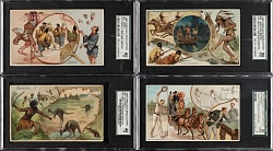 Nineteenth-Century "K" Arbuckle Coffee Trade Cards SGC-Graded Collection (22)