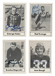 Signed 1977 Touchdown Club Near-Complete Set (43/50) Including Halas, Friedman, Grange, and Nagurski