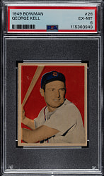 1949 Bowman #26 George Kell Rookie PSA EX-MT 6