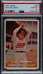 1957 Topps #280 Alex Kellner PSA NM-MT+ 8.5