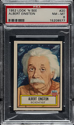 1952 Topps "Look 'n See" #20 Albert Einstein PSA NM-MT 8