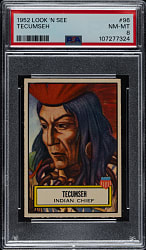 1952 Topps "Look 'n See" #96 Tecumseh PSA NM-MT 8