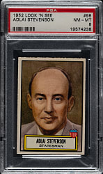 1952 Topps "Look 'n See" #98 Adlai Stevenson PSA NM-MT 8
