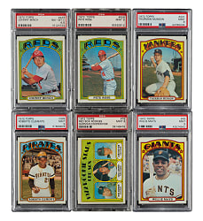 High-Grade 1972 Topps Near-Complete Set (784/787) Including 66 PSA-Graded Cards