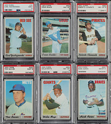 High-Grade 1970 Topps Near-Complete Set (716/720) Including 61 PSA-Graded Cards