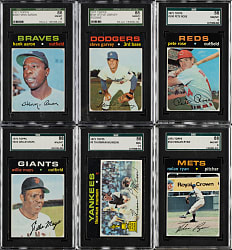 High-Grade 1971 Topps Complete Set (752) Including 20 SGC- and PSA-Graded Cards