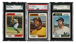 High-Grade 1974 Topps Complete Set (660) Plus 17 Variations Including 26 SGC- and PSA-Graded Cards