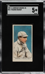 1909-1911 E90-1 American Caramel Peaches Graham SGC EX 5 - 1 of 2 - Highest Graded!