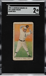 1909-1911 E90-1 American Caramel Harry Krause Blank Back SGC GOOD 2