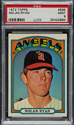 1972 Topps #595 Nolan Ryan PSA MINT 9