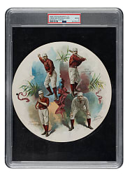 1889 A35 Goodwin Round Album Page with Connor, Gore, O'Rourke, and Richardson PSA GOOD 2 - 1 of 2 - Highest Graded!