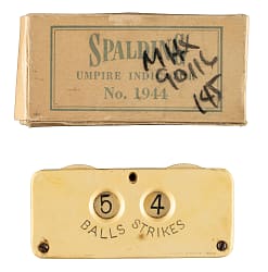 1887 Spalding Celluloid Baseball Scorer Plus Box