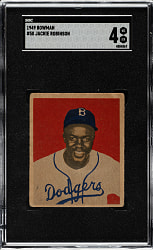 1949 Bowman #50 Jackie Robinson SGC VG/EX 4