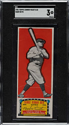 1951 Topps Connie Mack's All-Stars Babe Ruth SGC VG 3