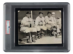 1935 Babe Ruth First Boston Braves Appearance Original Keystone View Photograph PSA/DNA Type I