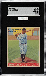 1933 R319 Goudey #144 Babe Ruth SGC VG/EX 4 (MBA Silver Diamond)