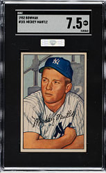 1952 Bowman #101 Mickey Mantle SGC NM+ 7.5 (MBA Silver Diamond)