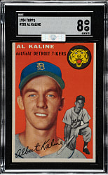 1954 Topps #201 Al Kaline Rookie SGC NM/MT 8 (MBA Silver Diamond)