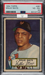 1952 Topps #261 Willie Mays PSA VG-EX+ 4.5 (MBA Silver Diamond)