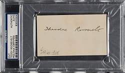Theodore "Teddy" Roosevelt Cut Signature - PSA/DNA