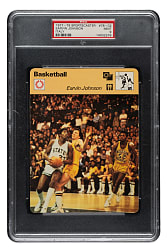 1977-1979 Sportscaster Italy Basketball #78-02 Magic Johnson Rookie PSA MINT 9