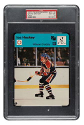 1977-1979 Sportscaster Italy Hockey #77-10 Wayne Gretzky Rookie PSA NM-MT 8