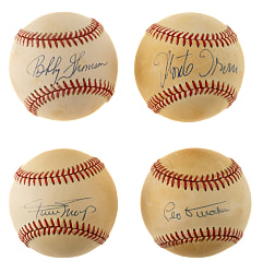 1951 New York Giants National League Champions Single-Signed Baseball Collection (33) Including Mays, Irvin, and Durocher