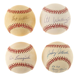 1954 New York Giants World Series Champions Single-Signed Baseball Collection (24) Including Wilhelm and Garagiola