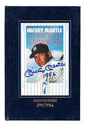 Mickey Mantle Signed "My Favorite Summer 1956" Collector Edition Book #344/1956