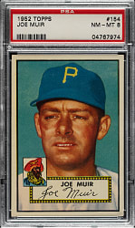 1952 Topps #154 Joe Muir PSA NM-MT 8
