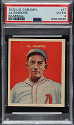 1932 R328 U.S. Caramel #17 Al Simmons PSA VG-EX 4