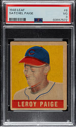 1948-1949 Leaf #8 Satchel Paige Rookie Short Print PSA VG 3