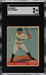 1933 R319 Goudey #92 Lou Gehrig SGC GOOD 2