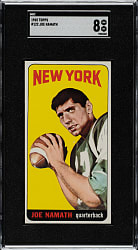 1965 Topps Football #122 Joe Namath Rookie SGC NM/MT 8