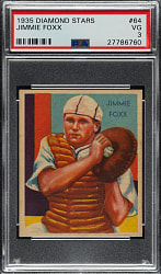 1934-1936 R327 Diamond Stars #64 Jimmie Foxx PSA VG 3