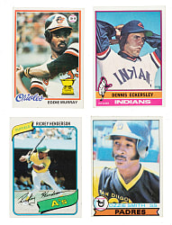1976 to 1980 Topps Complete Set Collection (5 Sets, 3,542 Cards)