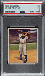 1950 Bowman #22 Jackie Robinson PSA EX 5