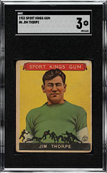 1933 R338 Sport Kings #6 Jim Thorpe SGC VG 3